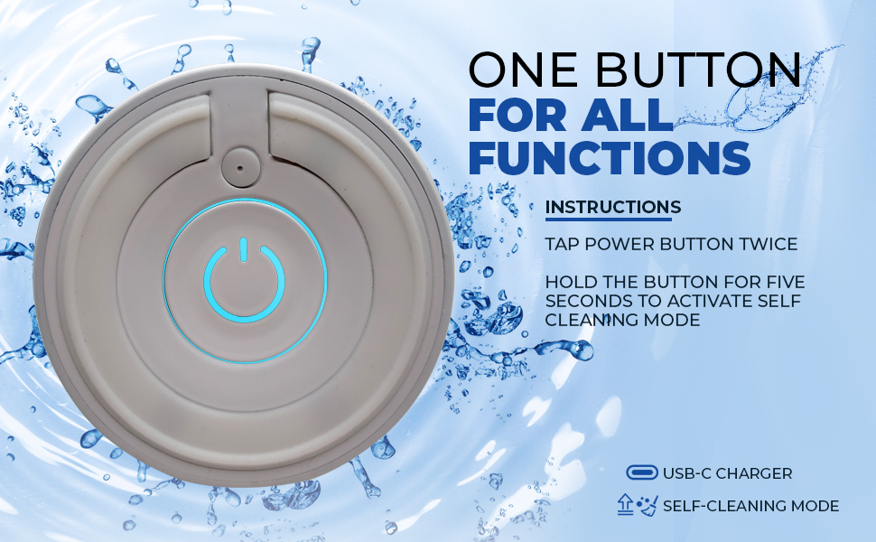 hydrogen water bottle one button