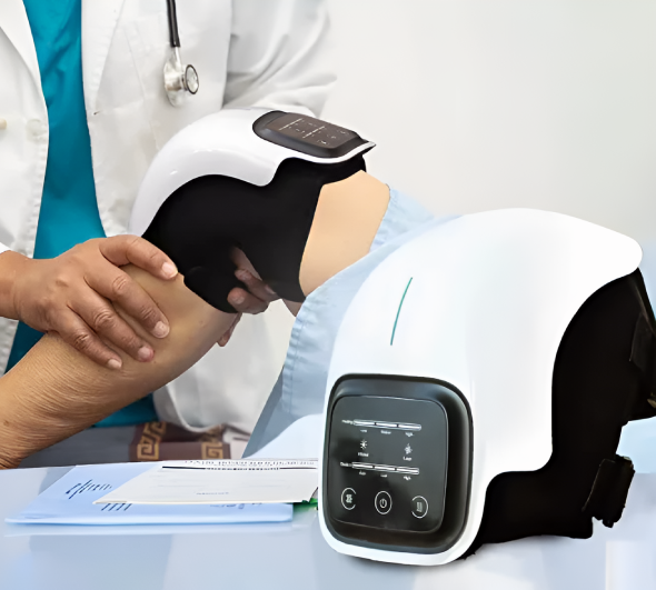 smart knee joint heat laser vibration massager